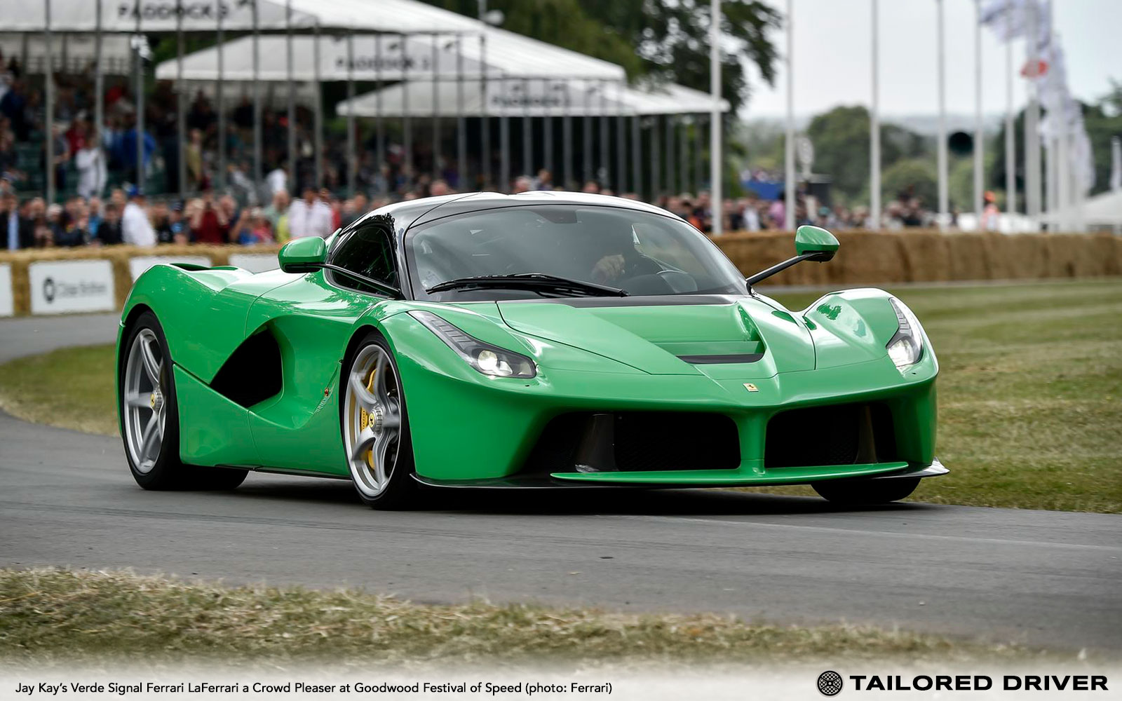 Jay Kay’s Verde Signal LaFerrari a Crowd Pleaser at Goodwood Festival of Speed