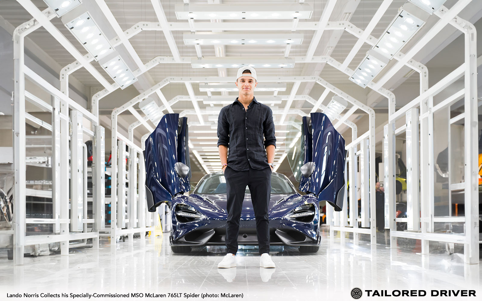 McLaren Formula 1 Star Lando Norris Collects his Specially-Commissioned MSO McLaren 765LT Spider