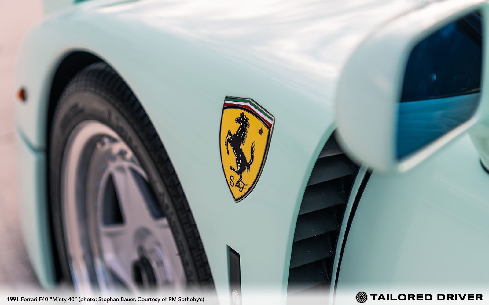 Mint Green Ferrari F40 “Minty 40” Headed to Monterey Auction Block with RM