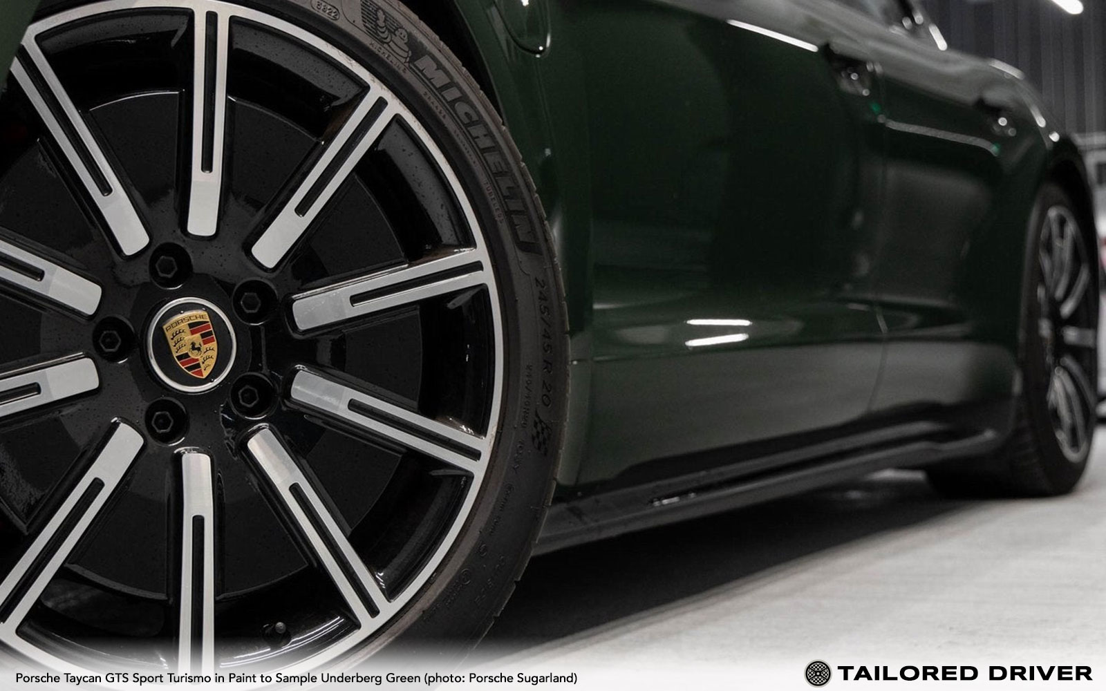 Market Find: Paint to Sample Porsche Taycan in Underberg Green