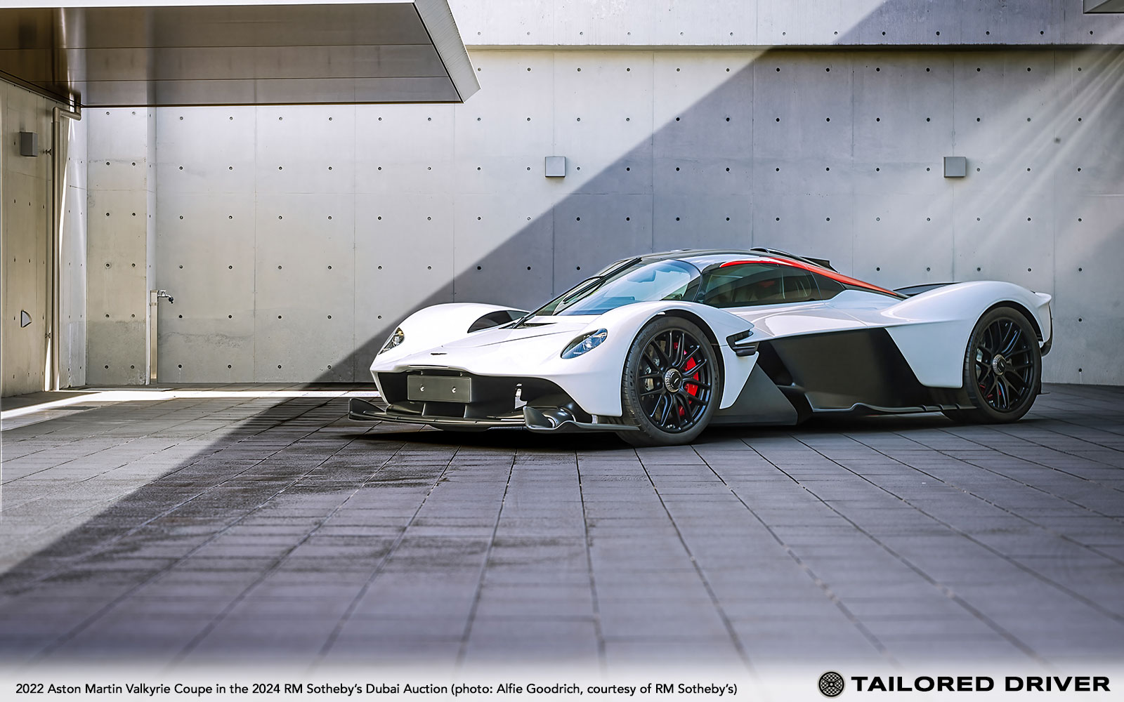 Lunar White 2022 Aston Martin Valkyrie in RM Sotheby’s Dubai Sale