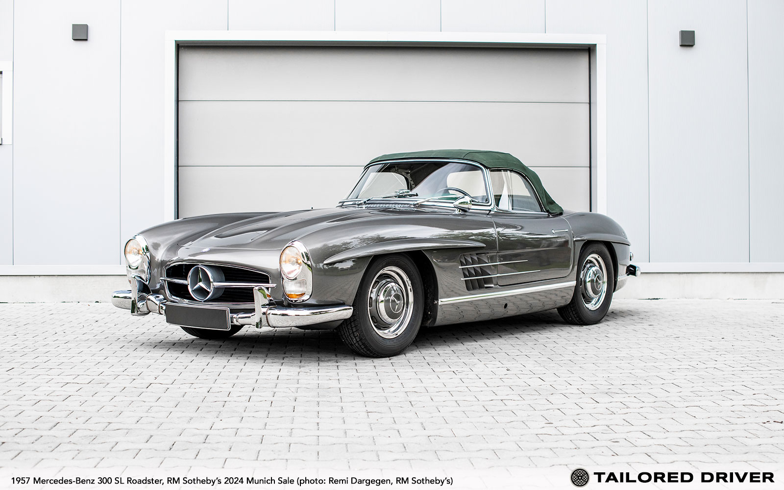 Market Find: Graphite Grey 1957 Mercedes-Benz 300 SL Roadster in RM Sotheby’s Münich Sale