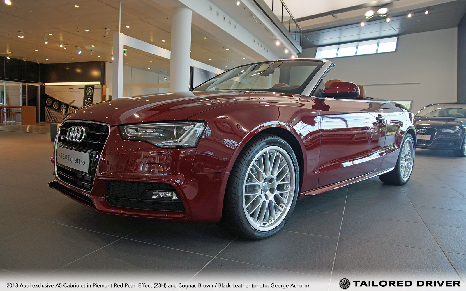 Color Check: Audi exclusive Piemont Red A5 Cabriolet at Audi Forum in 2012