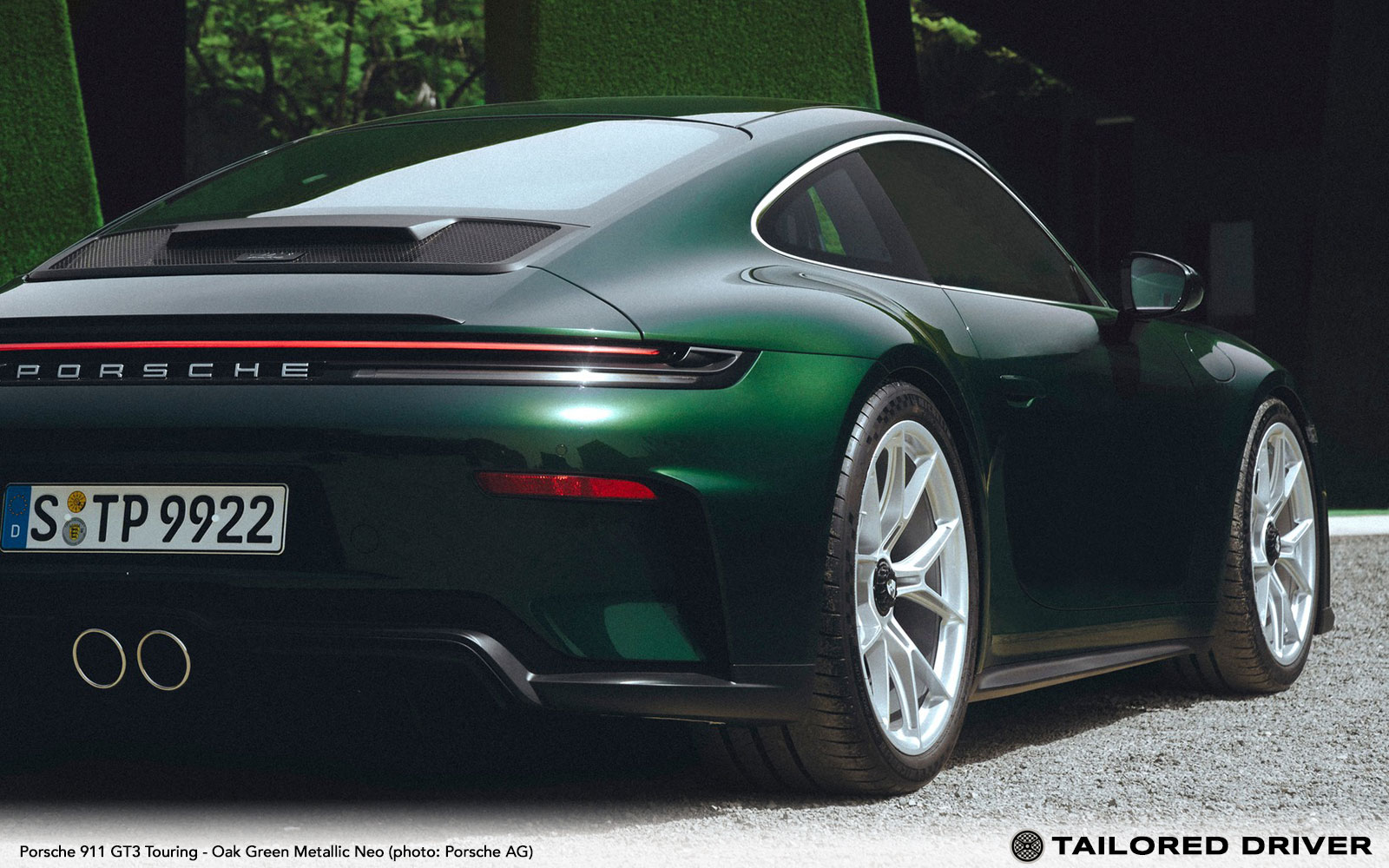Color Check: Porsche Oak Green Metallic Neo in New 911 GT3 Touring Marketing Shots