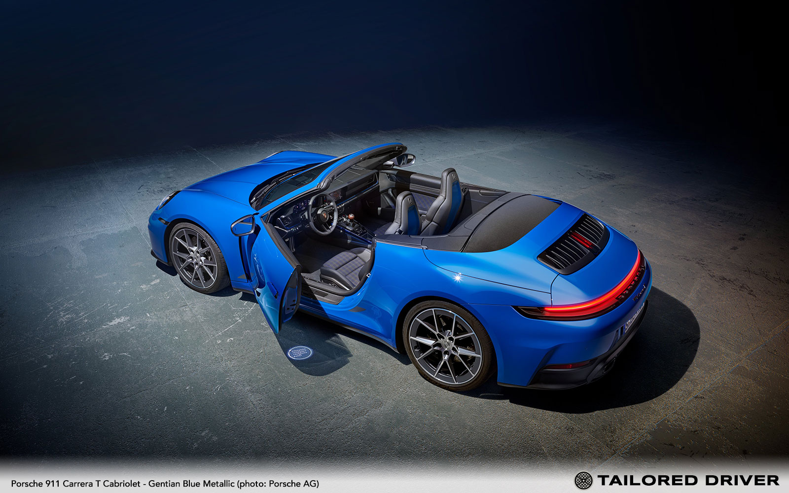 Color Check: New Porsche 911 Carrera T Cabriolet in Gentian Blue Metallic