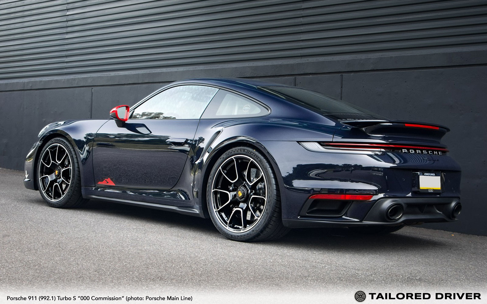 Color Check: Paint to Sample X Blue on Porsche 911 Turbo S Lightweight “000” Commission at Porsche Main Line