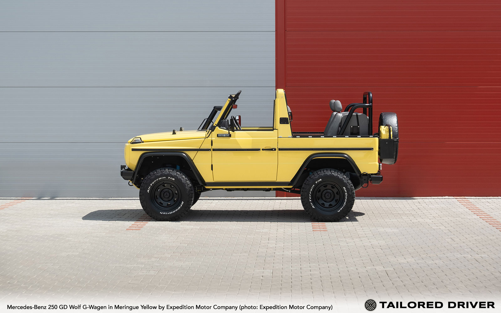 Expedition’s Latest 1991 Mercedes-Benz 250 GD Wolf G-Wagen in Meringue Yellow