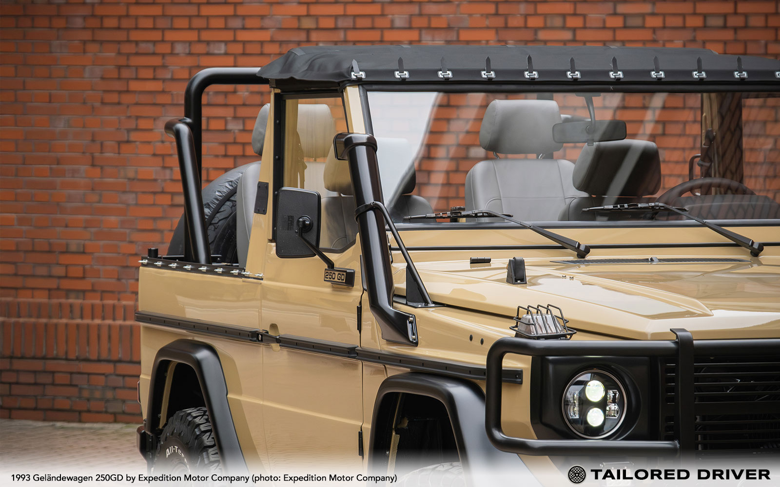 Expedition Motor Company Returns to G-Wagen Roots with Sahara Beige Wolf