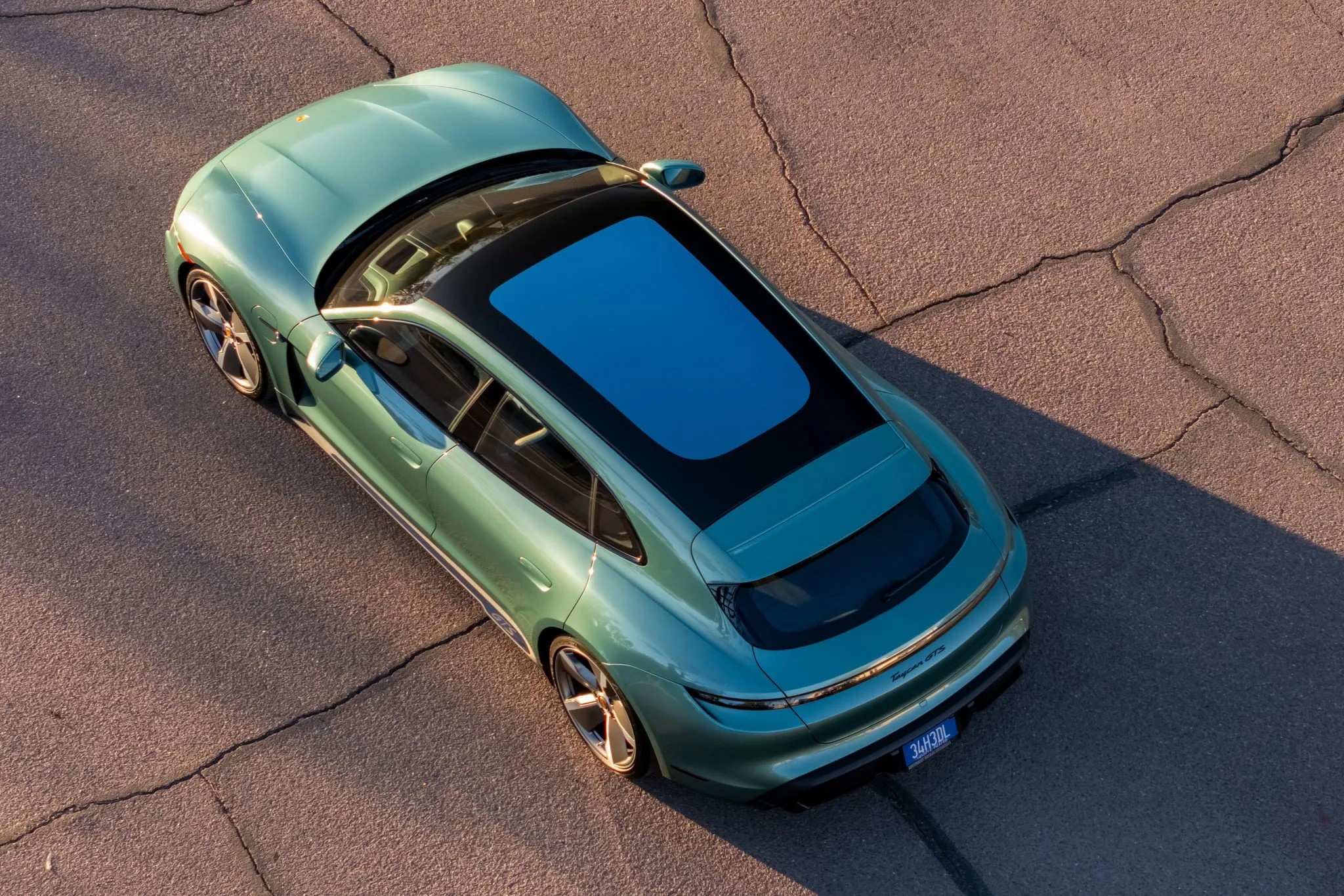Market Find: 2023 Porsche Paint to Sample Racing Green Taycan GTS Sport Turismo