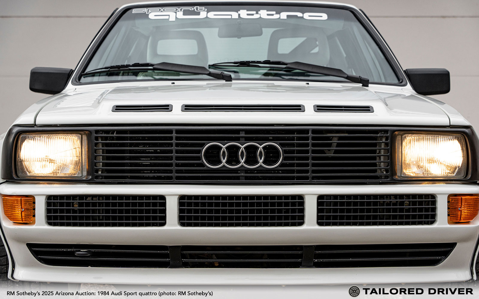 Market Find: White on White Homologation Special Audi Sport quattro