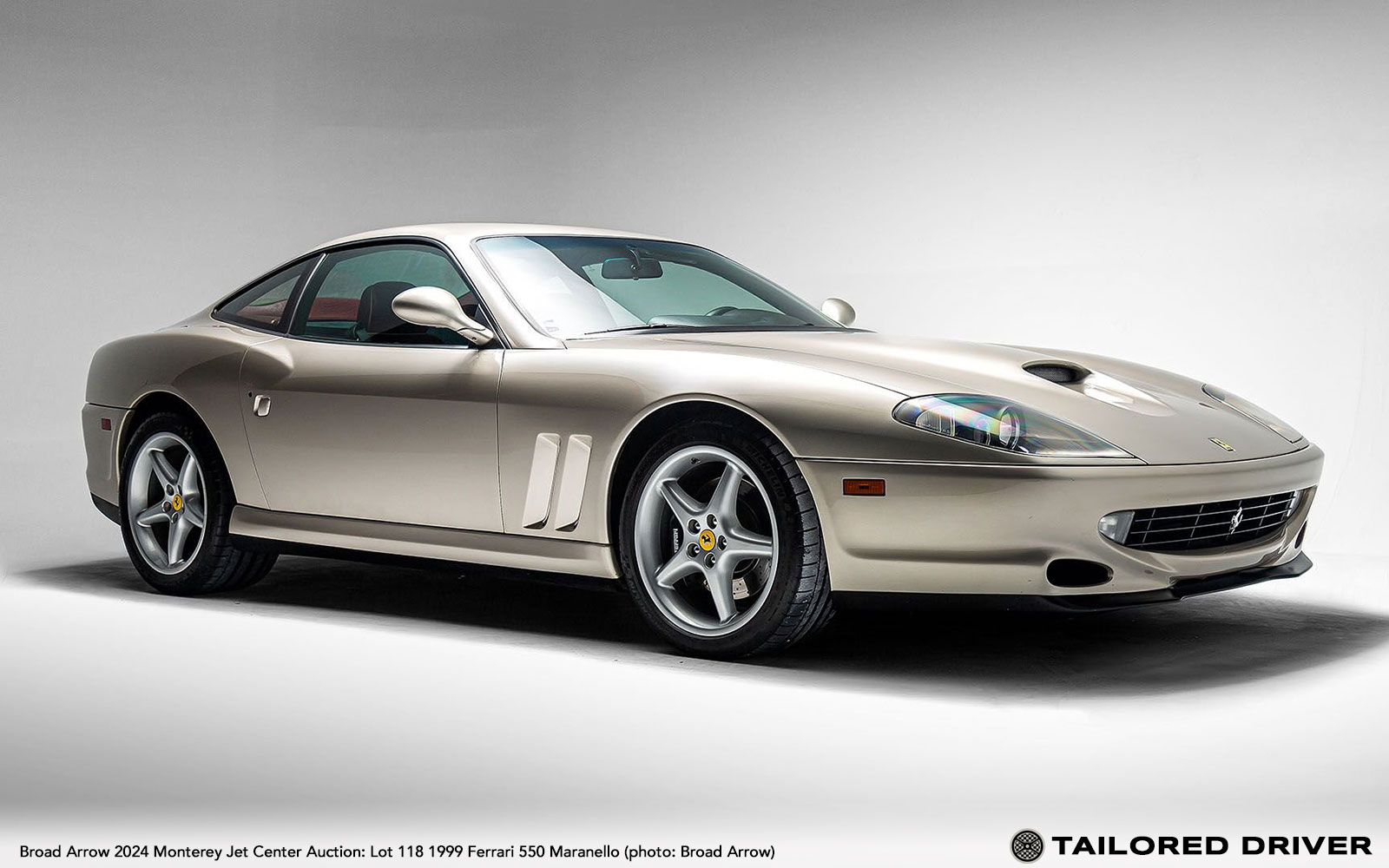 Market Find: Grigio Ingrid Ferrari 550 Maranello in Broad Arrow Monterey Sale