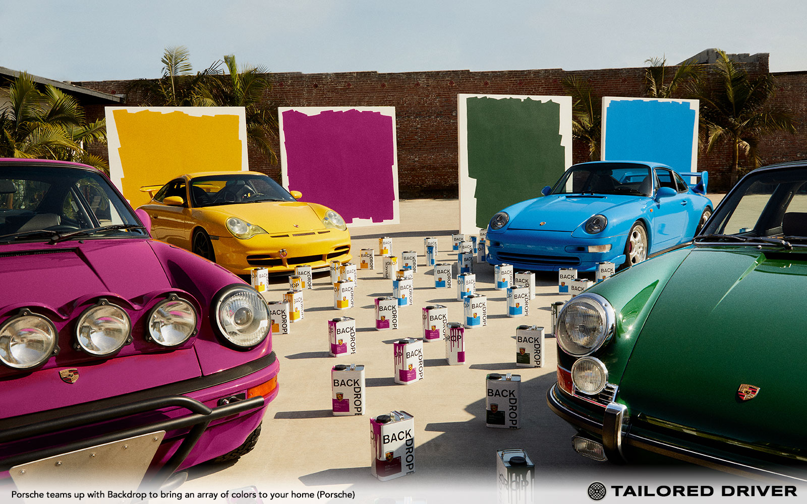 Porsche Teams up with Backdrop to Bring an Array of Colors to Your Home