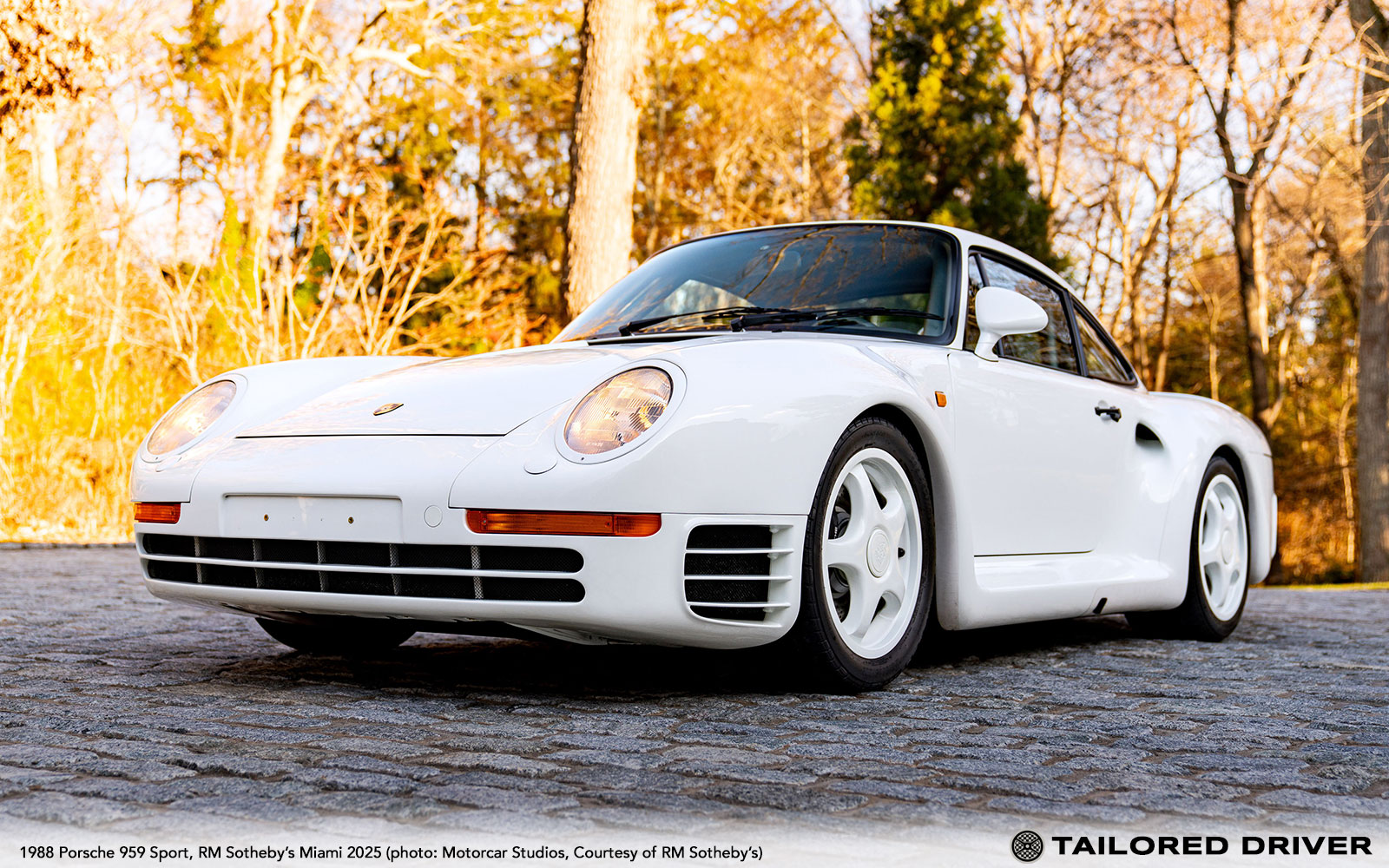 Market Find: White on White 1988 Porsche 959 Sport Part of RM Sotheby’s Miami