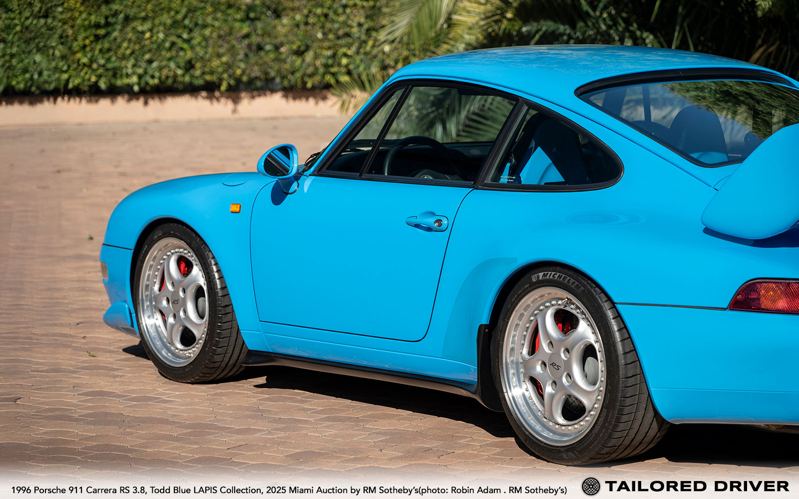 Riviera Blue Porsche 911 / 993 Carrera RS 3.8 Headed to RM Miami Sale