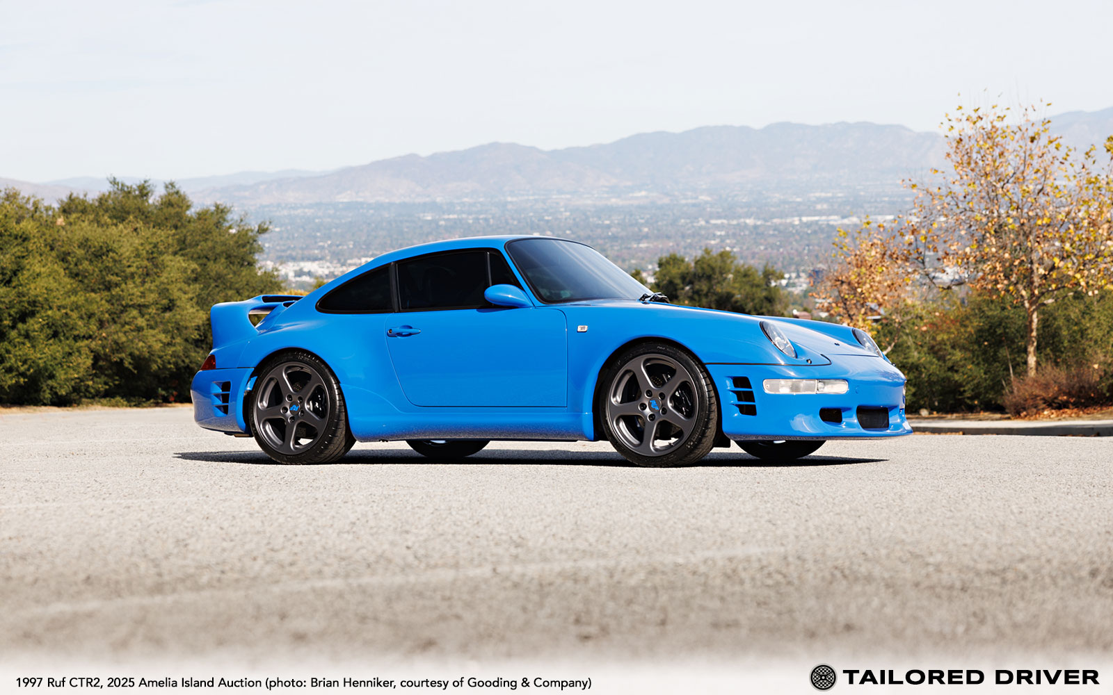 Adriatic Blue Ruf CTR2 993 Headed for Gooding Amelia Island Sale
