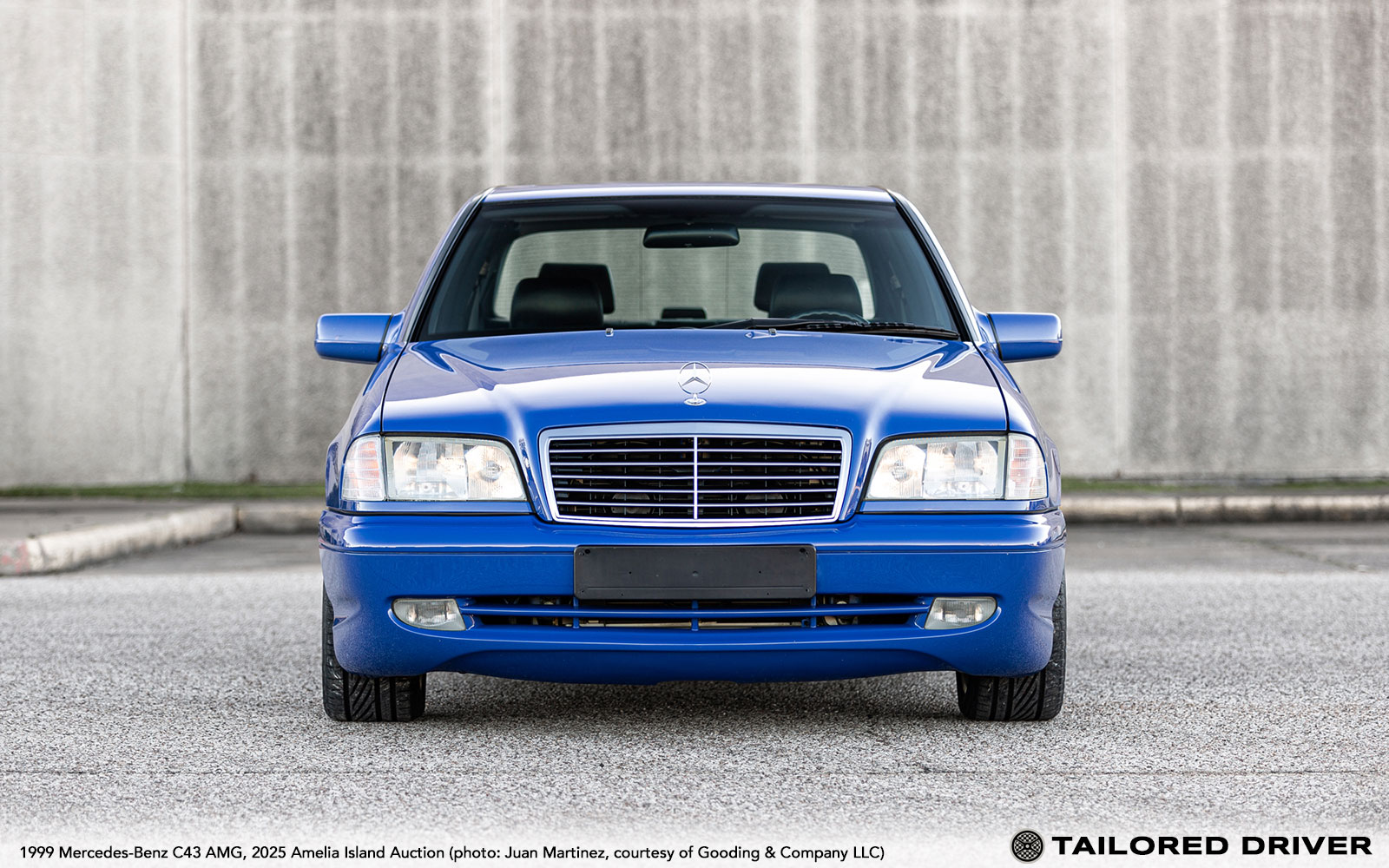 Special Order Lapis Blue 1999 Mercedes-Benz C43 AMG in Gooding Amelia Island Sale