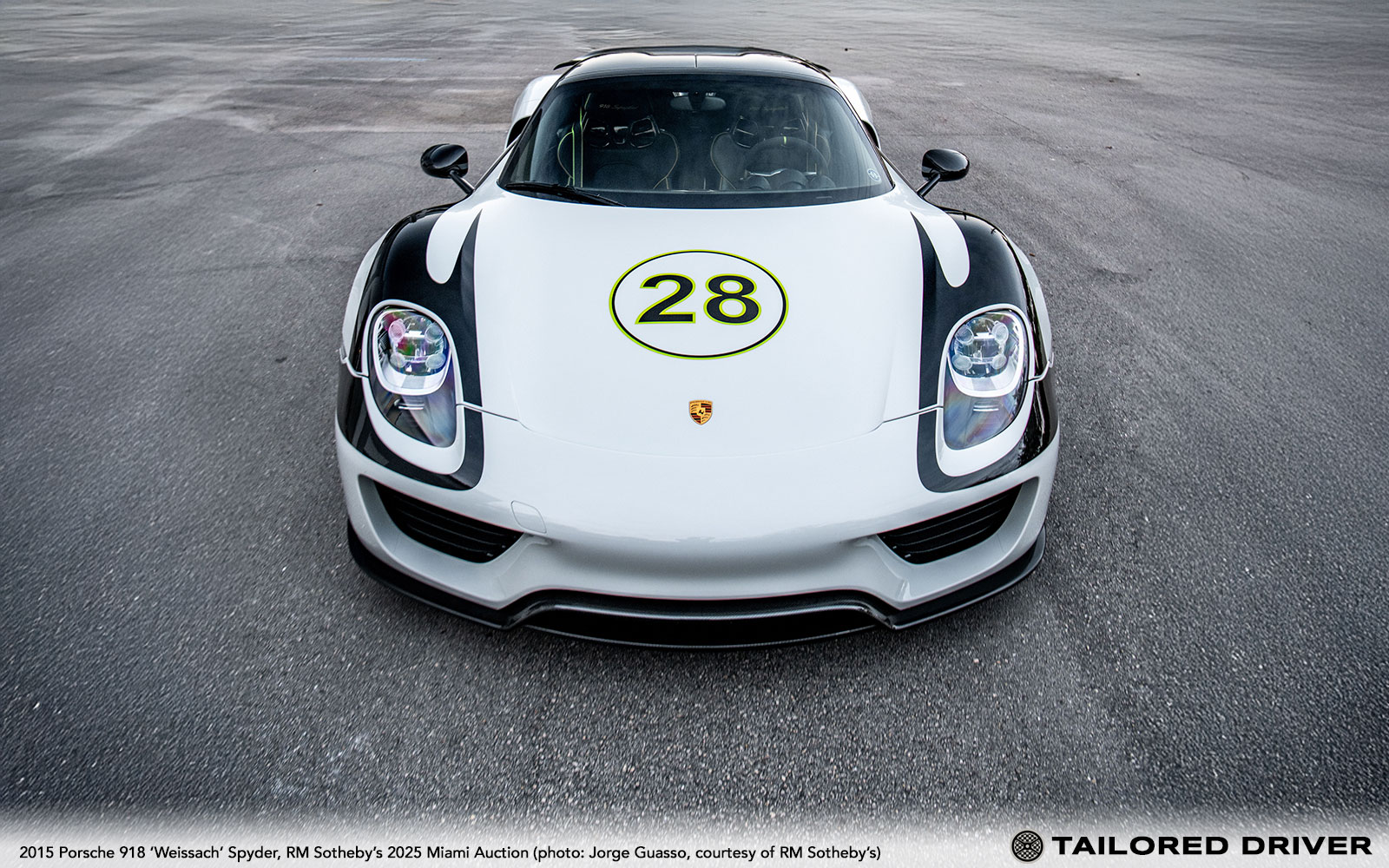 Very Special Porsche 918 Weissach Spyder Headed to Sell with RM in Miami