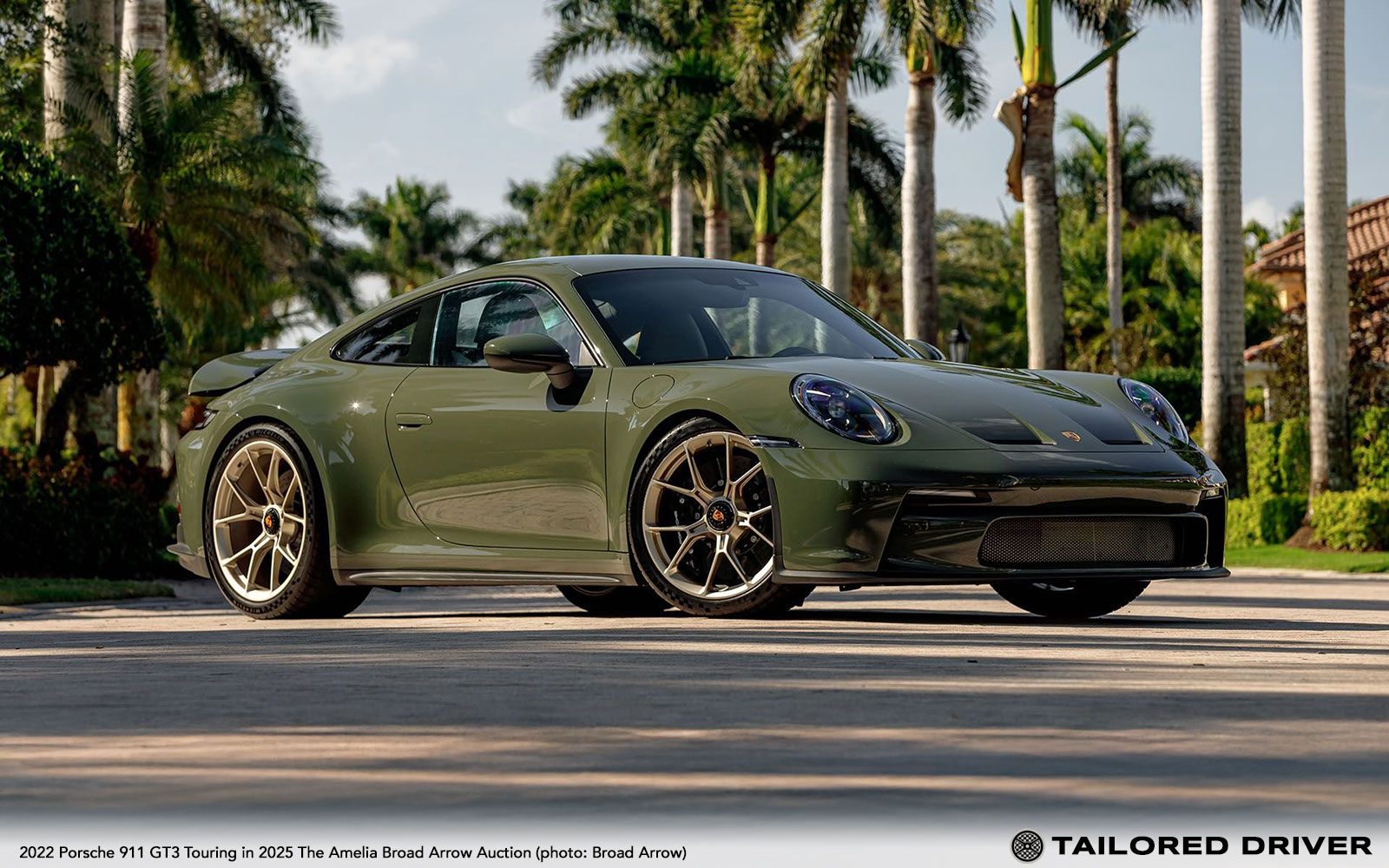 PTS Black Olive with Special Interior 911 GT3 Touring Headed to Broad Arrow Amelia Auction