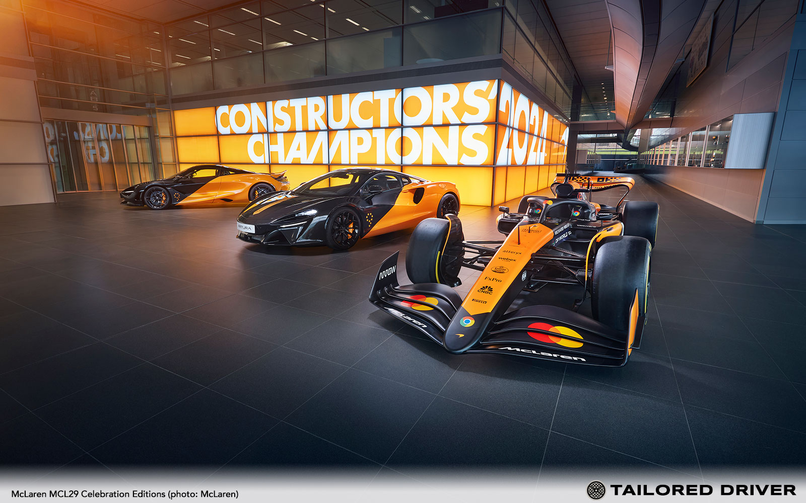 MCL38 Celebration Edition Artura and 750S supercars Honor McLaren’s F1 Championship