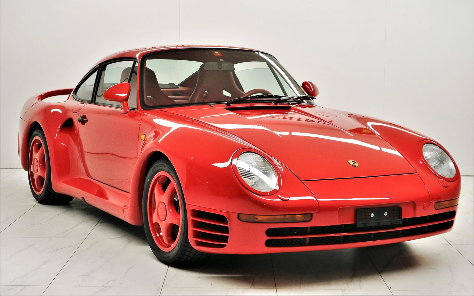 EU Market Find: Red on Red Porsche 959 Inventoried at Swiss Lamborghini Dealership