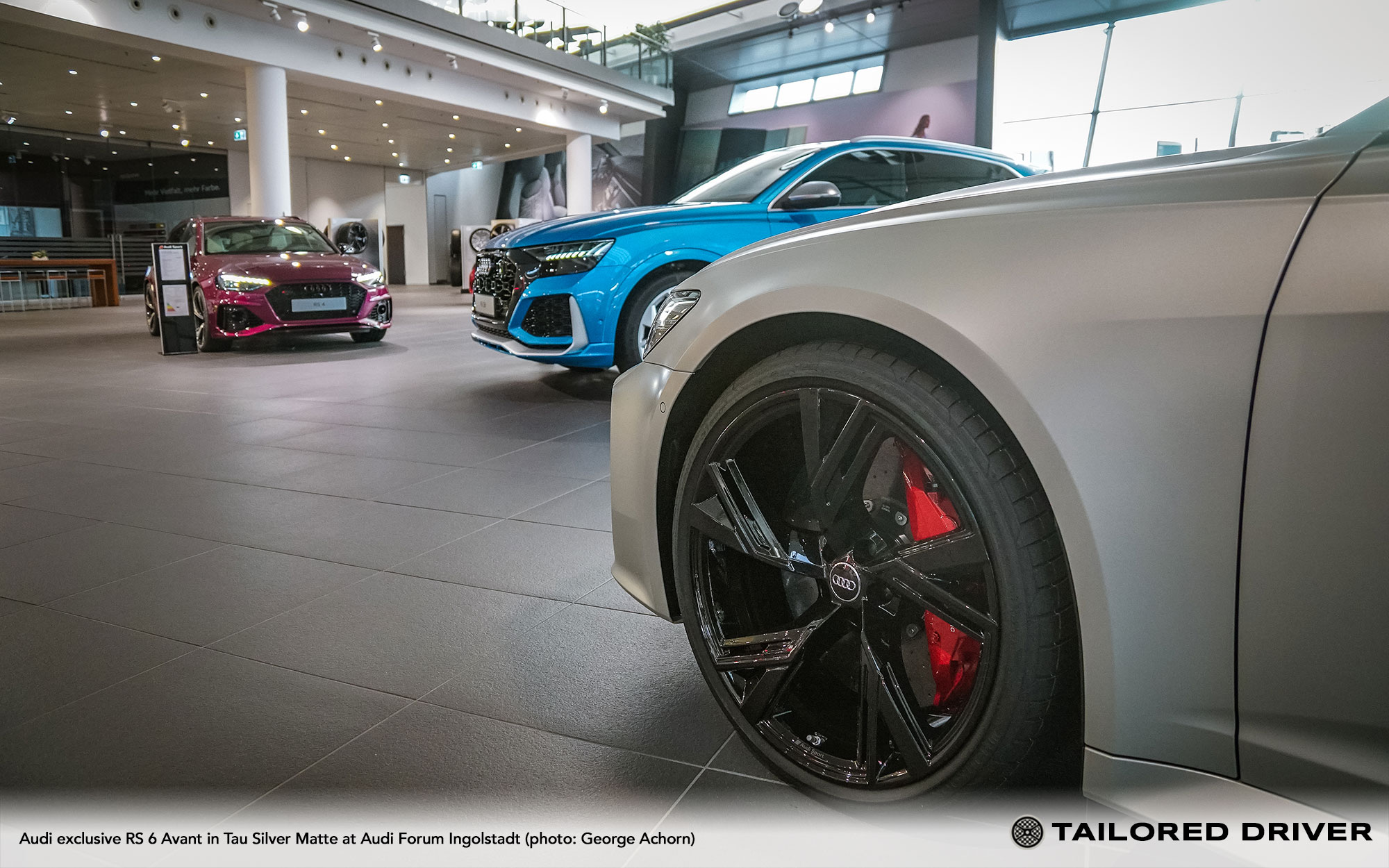 Color Check: Tau Silver Matte RS 6 Avant at Audi Forum Ingolstadt